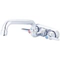Product Image of 1.5 GPM Two Handle Wallmount Faucet w/ 6" Swivel Spout (Chrome), 0184-LE0