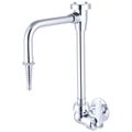 Product Image of 0.5 GPM Wall Mount Laboratory Faucet w/ 5-1/2" Rigid/Swivel Spout (Chrome), 0398-ULE20