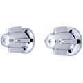 Product Image of Two Handle Trim Kit w/ Canopy Handles & Escutcheons (Chrome), T-2