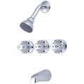 Product Image of Three Handle Trim Kit w/ Canopy Handles & Escutcheons (Chrome), TR-3