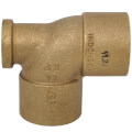Product Image of 1-1/4" x 1/2" x 1-1/4" C x F x C Cast Brass Tee (Lead Free)