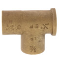 Product Image of 3/4" x 1/2" x 3/4" C x F x C Cast Brass Tee (Lead Free)