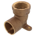 thumbnail image 2 of Midline Valve 1/2 To 1-Inch Cast Brass 90-Degree Drop Ear Elbow With Female Solder Cups 2 of 6