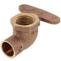 Product Image of 1/2" C x F Cast Brass 90° Hi Ear Elbow (Lead Free)