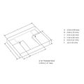 Product Image of Ballast Adapter Plate Retrofitting F Cans with Center Feeds to a K Can, CFL-JBA-FAB