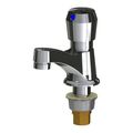Product Image of Deck-Mounted Metering Bathroom Faucet, Single-Hole, Single-Supply (Polished Chrome), 333-E2805-665PSHAB