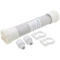 Product Image of 2" Clear Tube Condensate Neutralizer w/ Media Filled Sack, PVC Adapters, & Snap-In Brackets (220,000 BTU/hr)