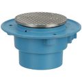 Product Image of 4" Round No Hub Cast Iron Floor Cleanout (Nickel Bronze)
