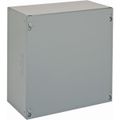 Product Image of 12" Wide, 12" High, 6" Deep, Steel Junction Box Enclosure, Nema 1, No Knockout