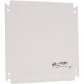 Product Image of 10" OAW X 10" OAH Powder Coat Finish Electrical Enclosure, Nonperforated Panel