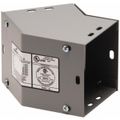 Product Image of 4" Wide X 4" High, Raceway 45° Elbow End, Combo Opening (Gray)