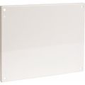 Product Image of 16-7/8" OAW X 20-7/8" OAH Powder Coat Finish Electrical Enclosure, Flanged Panel