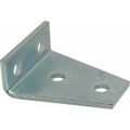 Product Image of 4 Hole 4.12" H X 3.5" L X 1.62" W Gusseted Shelf Bracket, Zinc Plated (Steel)