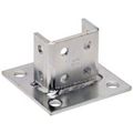 Product Image of 6" X 6" X 3-1/2" Zinc Post Base (For 1-5/8" X 1-5/8" Channel), B281Sqzn