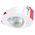 Product Image of 3" HLA3 Round Adjustable Canless LED Directional Downlight, 500 Lumens, 3000K, 90 CRI (Matte White), HLA305FL9301EMWR