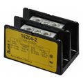 Product Image of 2 Poles, 175 Amp, 2/0-8 AWG (Cu/Al) Primary, 2/0-8 AWG (Cu/Al) Secondary, Thermoplastic Power Distribution Block 600 Volts AC/DC, 1 Primary Connection, 3.58" Long x 3.32" Deep x 4" High