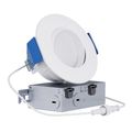 Product Image of HALO 4" RA Round Adjustable Gimbal LED Retrofit, Selectable 5CCT & Dim-To-Warm, 2700/3000/3500/4000/5000K, 9.3W (Matte White)