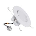 Product Image of HALO 5/6" RA56 Round Adjustable Gimbal LED Retrofit, Selectable 5CCT & Dim-To-Warm, 2700/3000/3500/4000/5000K, 8.8W (Matte White)