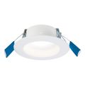 Product Image of HALO 4" RL Round Canless LED Downlight, Selectable 5CCT & Dim-To-Warm, 2700/3000/3500/4000/5000K, 11.5W (Matte White)