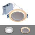 Product Image of HALO 4" RL Round Canless Downlight with Night Light & Dim-to-Warm, Selectable 5CCT, 2700/3000/3500/4000/5000K, 9.5W (Matte White)