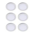 Product Image of HALO 4" SMD Surface Mount LED Downlight, Selectable 5CCT, 2700/3000/3500/4000/5000K, 7.9W, Matte White (6 Pack)