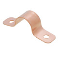 1/2" 2 Hole Carbon Steel Strap (Copper Plated)