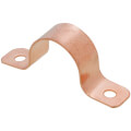 3/4" 2 Hole Carbon Steel Strap (Copper Plated)