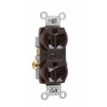 Product Image of Commercial Spec Grade Side Wired Duplex Receptacle, 20A, 2P - Brown (125V)