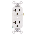 Product Image of Commercial Spec Grade Side Wired Duplex Receptacle, 20A, 2P - White (125V)