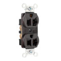 Product Image of Construction Spec Grade, Back & Side Wired Duplex Receptacle, 20A, 2P - Brown (125V)