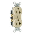 Product Image of Construction Spec Grade, Back & Side Wired Duplex Receptacle, 20A, 2P - Light Almond (125V)