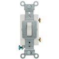 Product Image of Single-Pole Toggle Light Switch, Commercial Grade, 15A - White (120/277V)