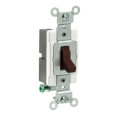 Product Image of Single-Pole, Commercial Side Wired Switch, 20 Amp - Brown (120/277V)
