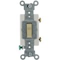 Product Image of Single-Pole Toggle Light Switch, Commercial Grade, 20A - Ivory (120/277V)