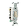 Product Image of Double-Pole Commercial Side Wired Switch, 15A - Ivory (120/277V)