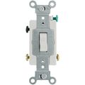 Product Image of Double-Pole Commercial Side Wired Toggle Switch, 15A - White (120/277V)