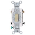 Product Image of Double Pole Side Wired Switch, 20 Amp, Commercial - Ivory (120/277V)