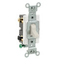 Product Image of Double Pole, Commercial Side Wired Toggle Switch, 20A - Light Almond (120/277V)