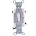 Product Image of 3-Way Toggle Light Switch, Commercial Grade, 15A - White (120/277V)