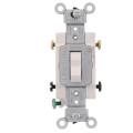 Product Image of 3-Way Toggle Light Switch, Commercial Grade, 20A - White (120/277V)