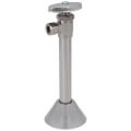 Product Image of 1/2" Nom. Sweat x 3/8" O.D. Compr. Angle Stop Valve w/ 5" Sweat Extension & Bell Escutcheon, Lead Free (Chrome Plated)