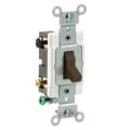 Product Image of 4-Way, Commercial Grade Side Wired Toggle Switch, 20A - Brown (120/277V)