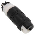 Product Image of California-Style Industrial Grade Locking Connector, 2P, 50A, Non-NEMA - Black/White (250V)