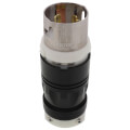 Product Image of California-Style Industrial Grade Locking Plug, 3P, 50A, Non-NEMA - Black/White (125/250V)