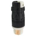 Product Image of California-Style Industrial Grade Locking Connector, 3P, 50A, Non-NEMA - Black/White (250V)