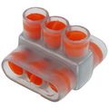Product Image of Multi-Tap Encapsulated Cable Block, 2-Way Config., 3 Outlets, 350 AWG-10 Str