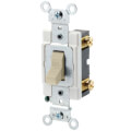 Product Image of Single-Pole, Commercial Grade, Back/Side Wired Light Switch, 20A - Ivory (120/277V )