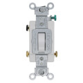 Product Image of 3-Way, Commercial Grade Back/Side Wired Switch, 15A - White (120/277V)