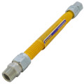 Product Image of 3/4" ID (7/8" OD) ProCoat Stainless Steel Gas Connector w/ 3/4" FIP x 3/4" MIP Fittings (12" Length)