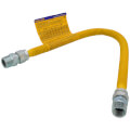 Product Image of 1/2" ID (5/8" OD) ProCoat Coated Stainless Steel Gas Connector w/ 3/4" MIP Fittings (24" Length)